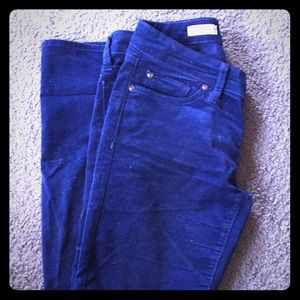 GAP Pants - Gap blue velvet skinny pants GAP Pants - Gap blue velvet skinny pants
